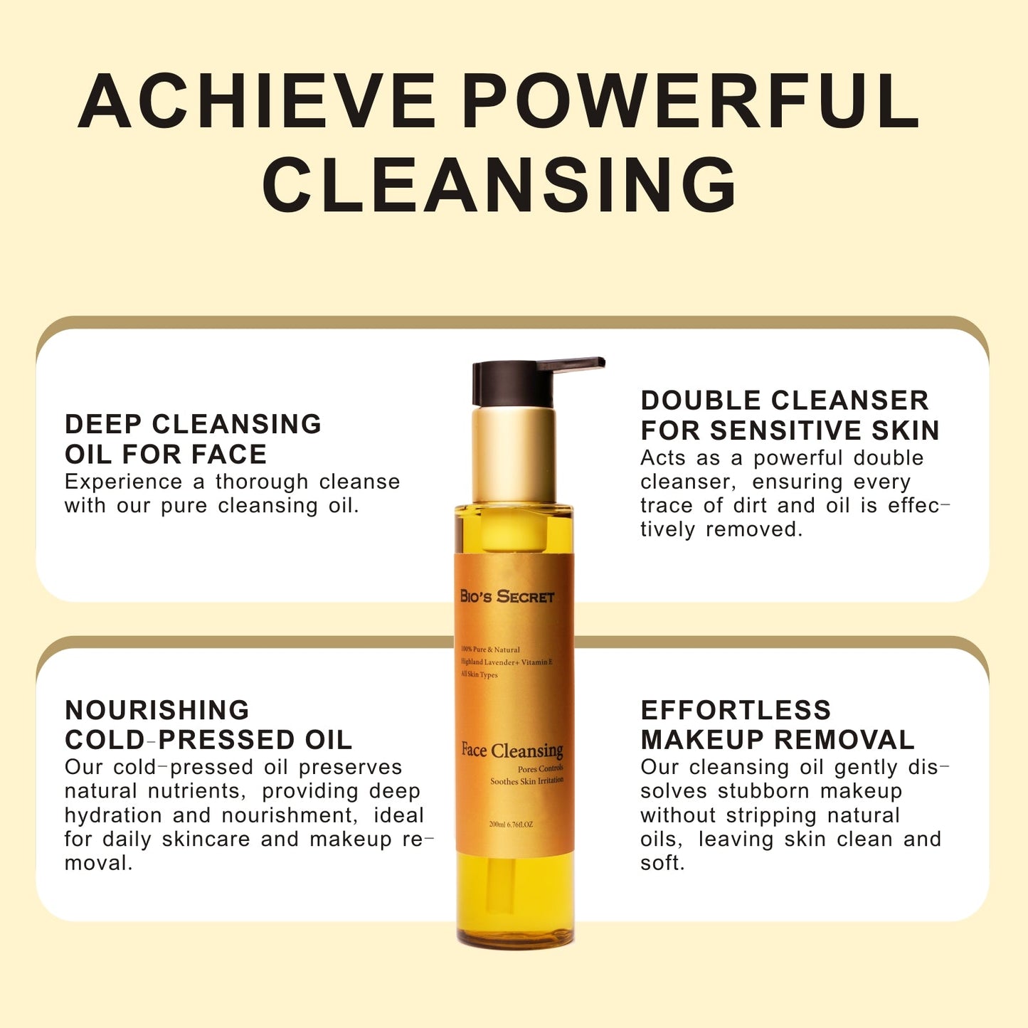 Bio's Secret Highland Lavender & Rose Cleansing Oil