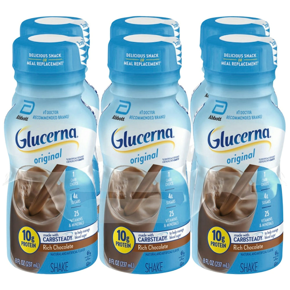Glucerna® Rich Chocolate Shake, 8 oz x 6-Pack