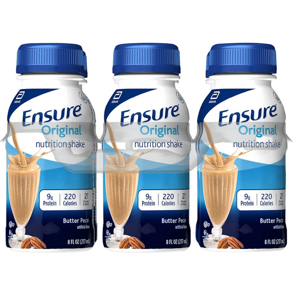 Ensure Original Nutrition Shake, Butter Pecan – 9g Protein – 8 fl oz, 6 Count