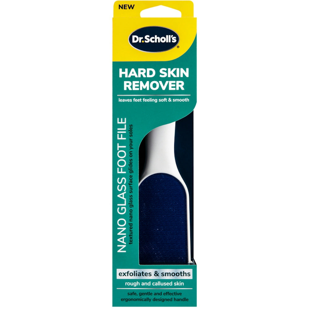 Dr. Scholl's Nano Glass Foot File Hard Skin Remover 1Ea