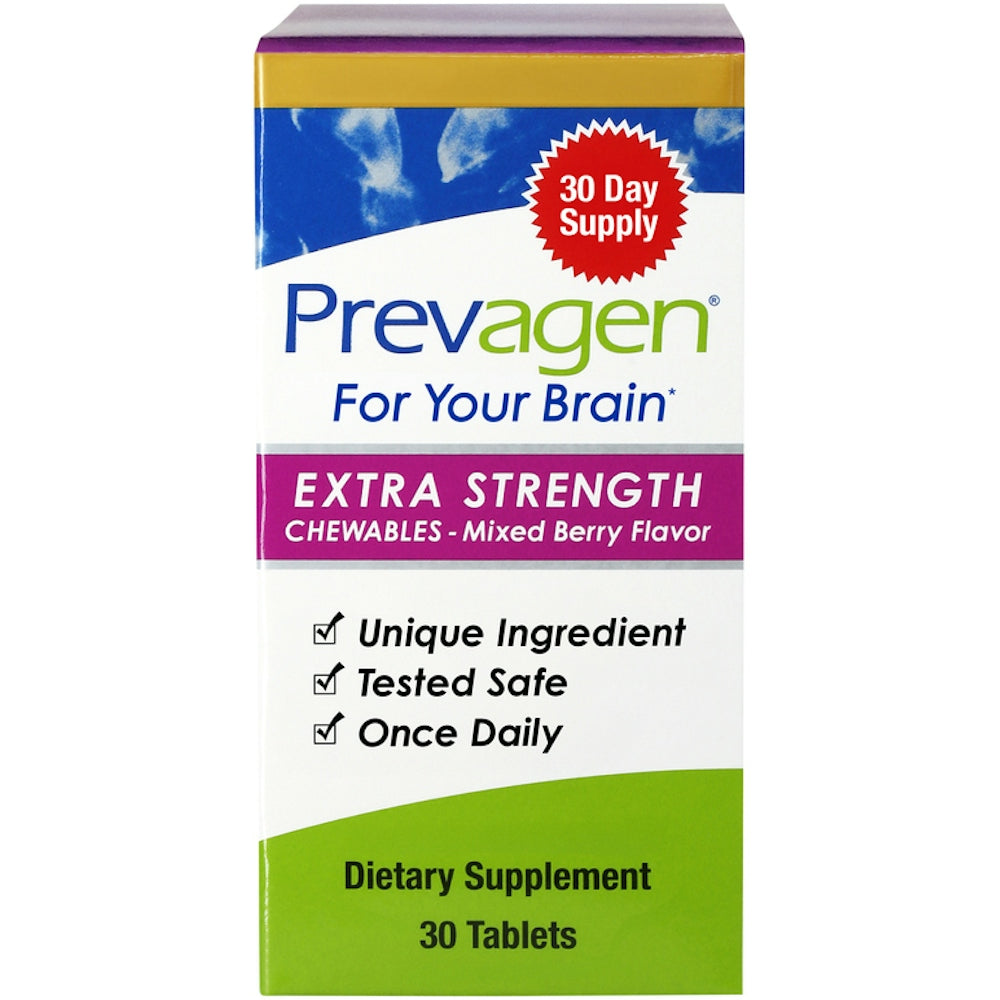 Prevagen Chewables Extra Strength Mixed Berry Flavor For Your Brain 30 Tablets
