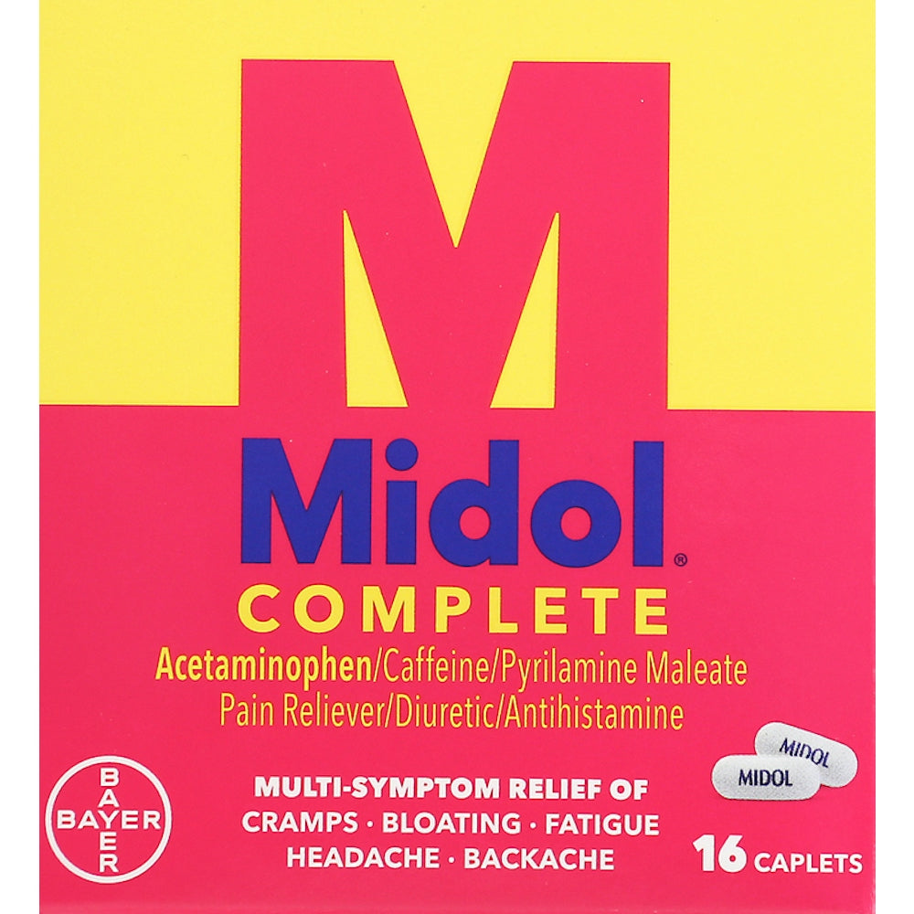 Midol® Complete 15 mg - 50 mg - 60 mg Maximum Strength Tablet, 16 EA