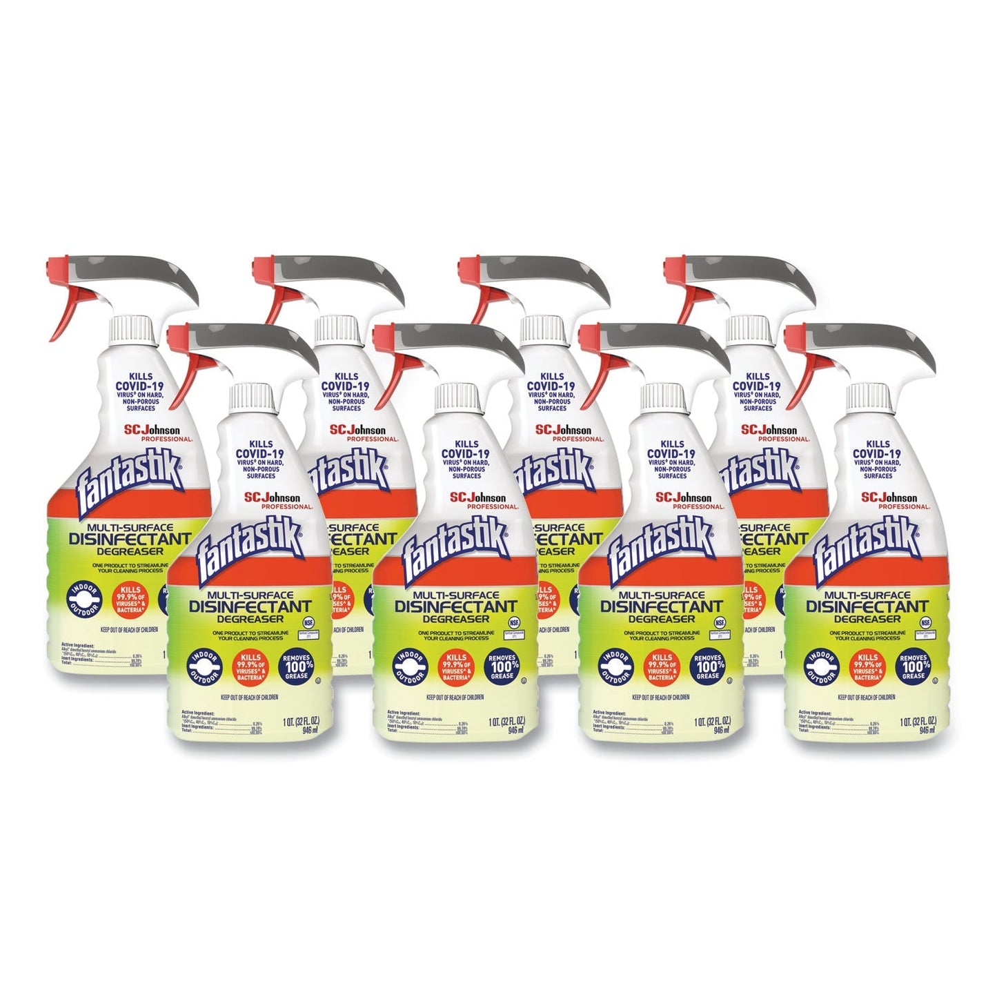 Fantastik Multi-surface Disinfectant Degreaser, Herbal, 32 Oz Spray Bottle