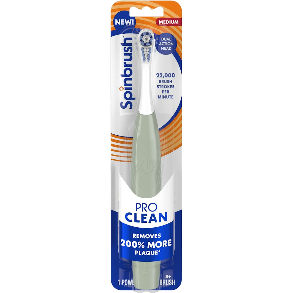 Spinbrush Pro Clean 8+ Medium Powered Toothbrush