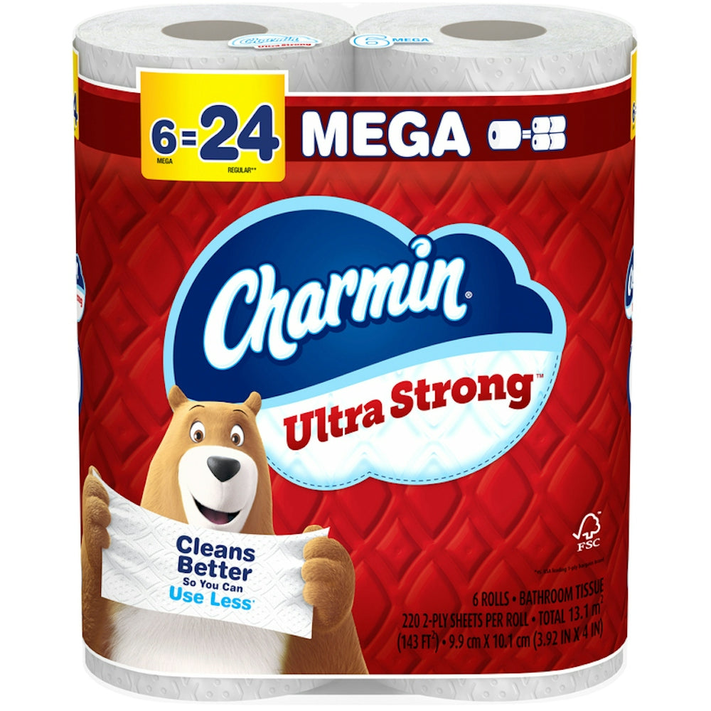 Charmin® Ultra Strong Mega Toilet Paper Roll, 6-Pack