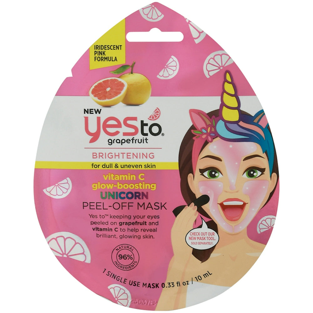 Yes To Grapefruit Peel-Off Mask, Unicorn, Brightening