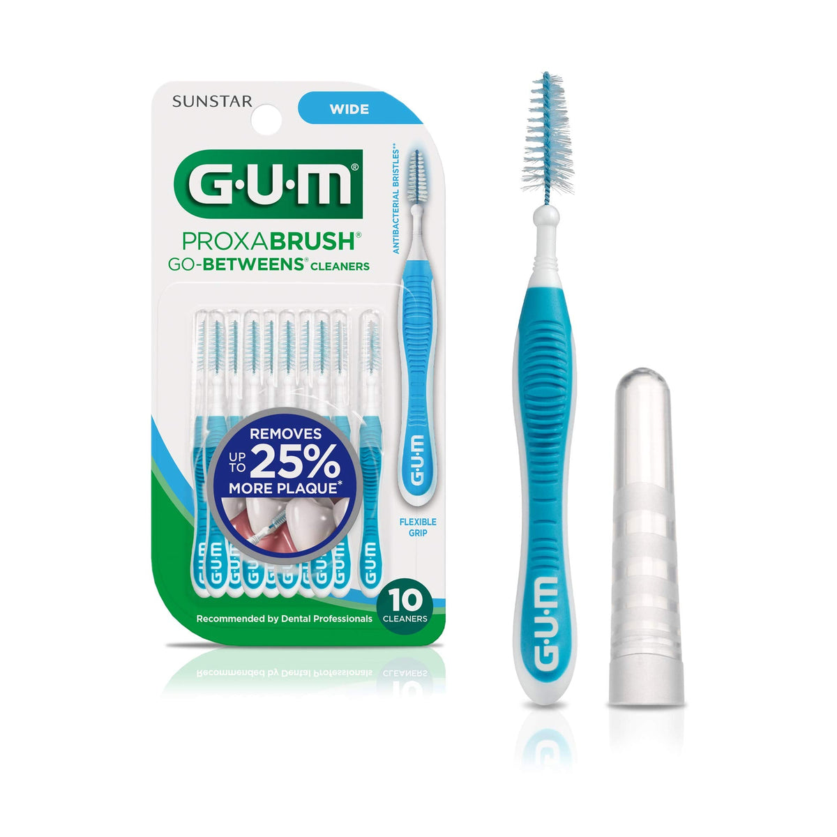 GUM Proxabrush Go-Betweens Wide Cleaners - 10ct