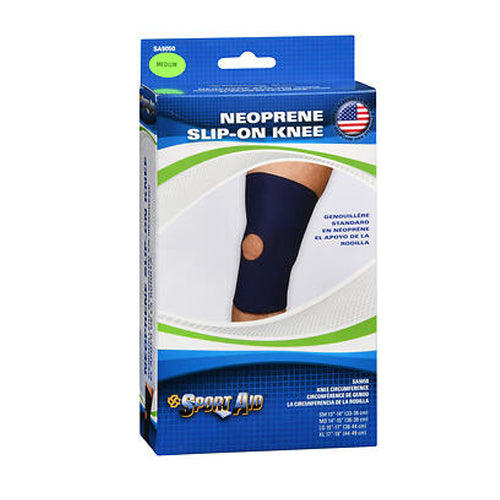 Sport Aid Neoprene Open Patella Knee Sleeve, Medium