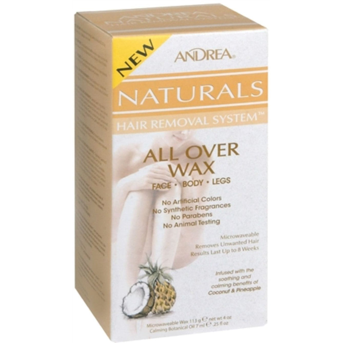 Andrea Naturals Hair Removal System All Over Wax 1 Each 25Oz