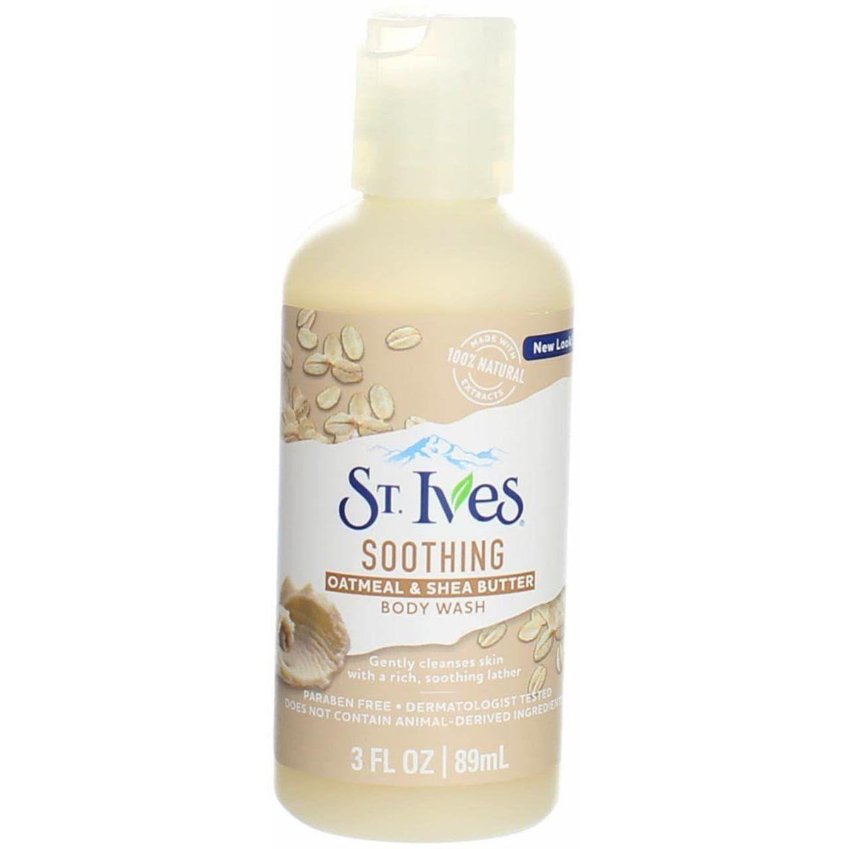 St. Ives Soothing Oatmeal And Shea Butter Body Wash 3 Oz