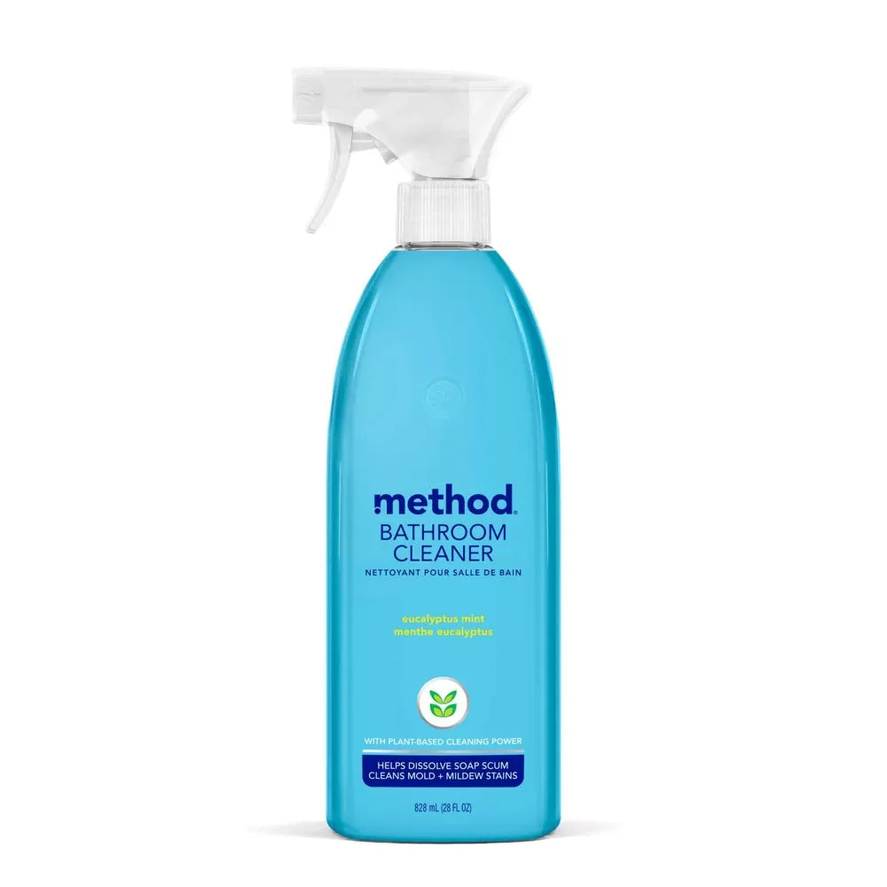 Method Cleaning Products Bathroom Cleaner Tub + Tile Eucalyptus Mint Spray Bottle 28 Fl Oz