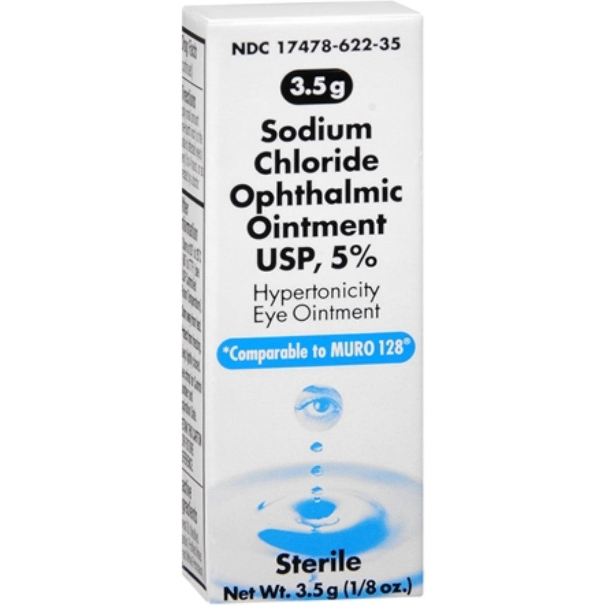 Akorn Sodium Chloride 5% Ophthalmic Ointment - 0.125 Oz
