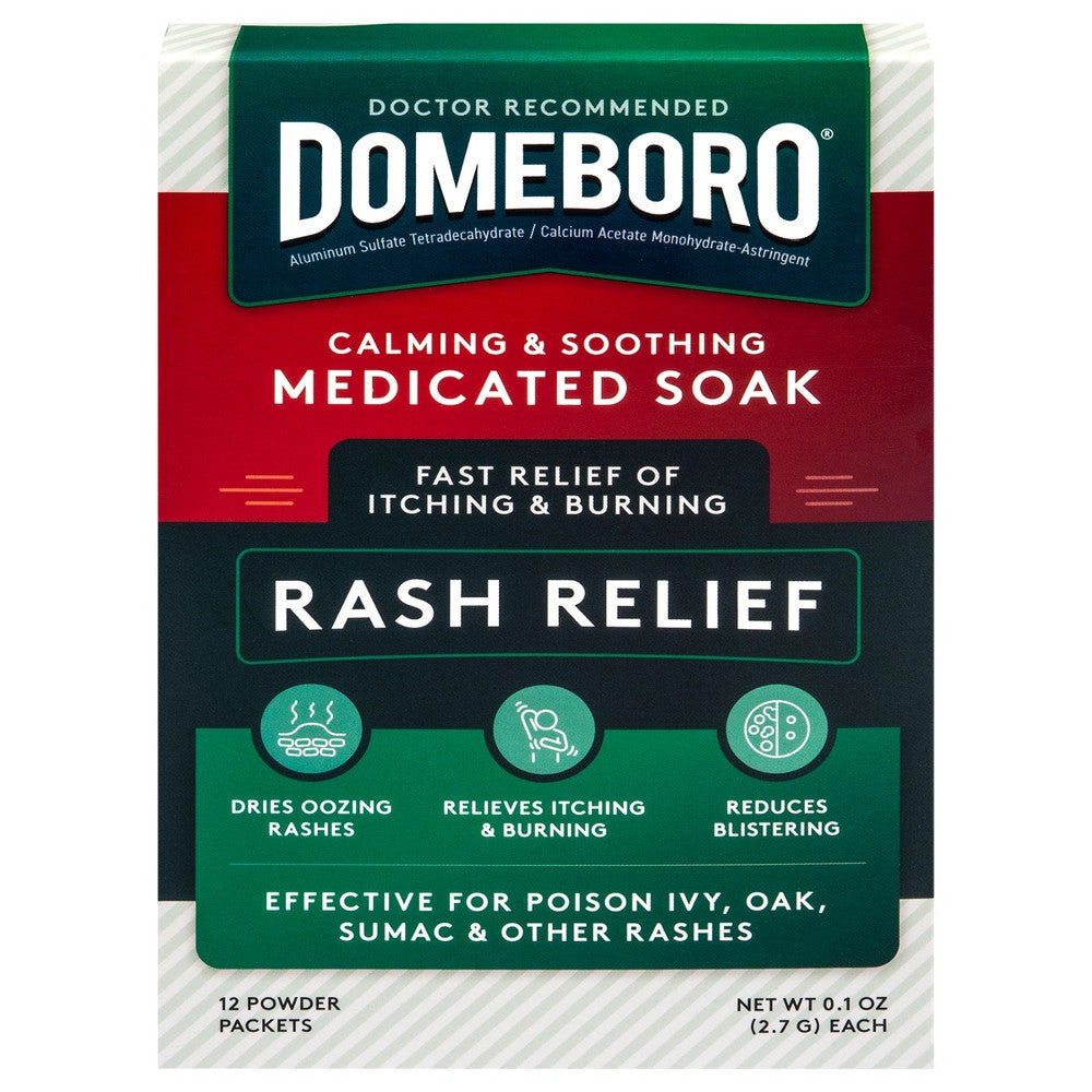 Domeboro Soothing Soak Rash Relief Powder Packets