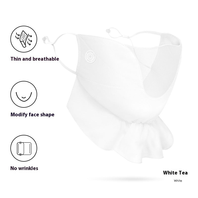 Women's Outdoor Driving Cycling UV-proof Chiffon Sunscreen Mask