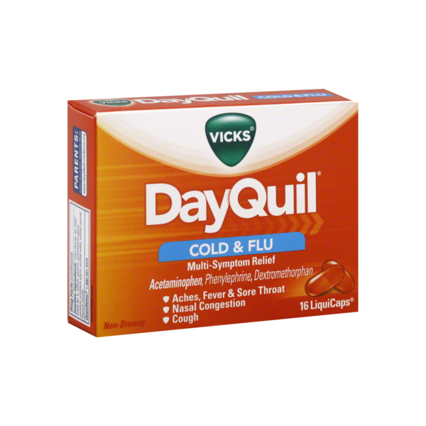 Vicks® DayQuil™ Cold & Flu LiquiCaps™, 48 EA