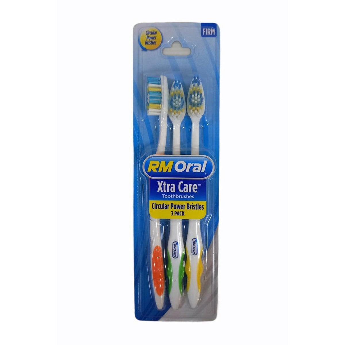 RM Oral® Xtra Care™ Firm Toothbrush, 3-Pack