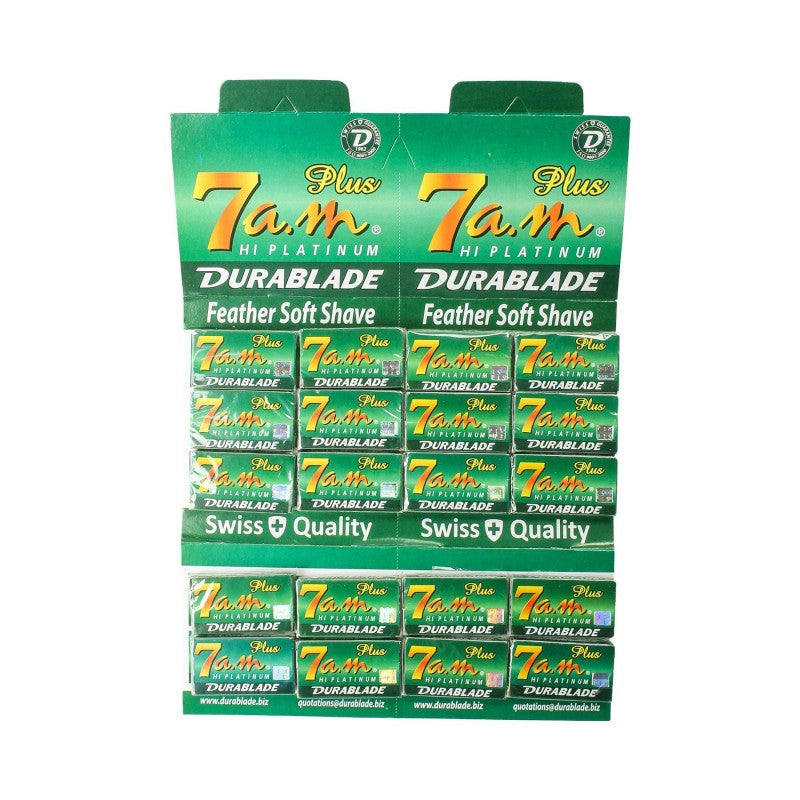 7 A.m. 100 7a.m. Platinum Double Edge Safety Razor Blades