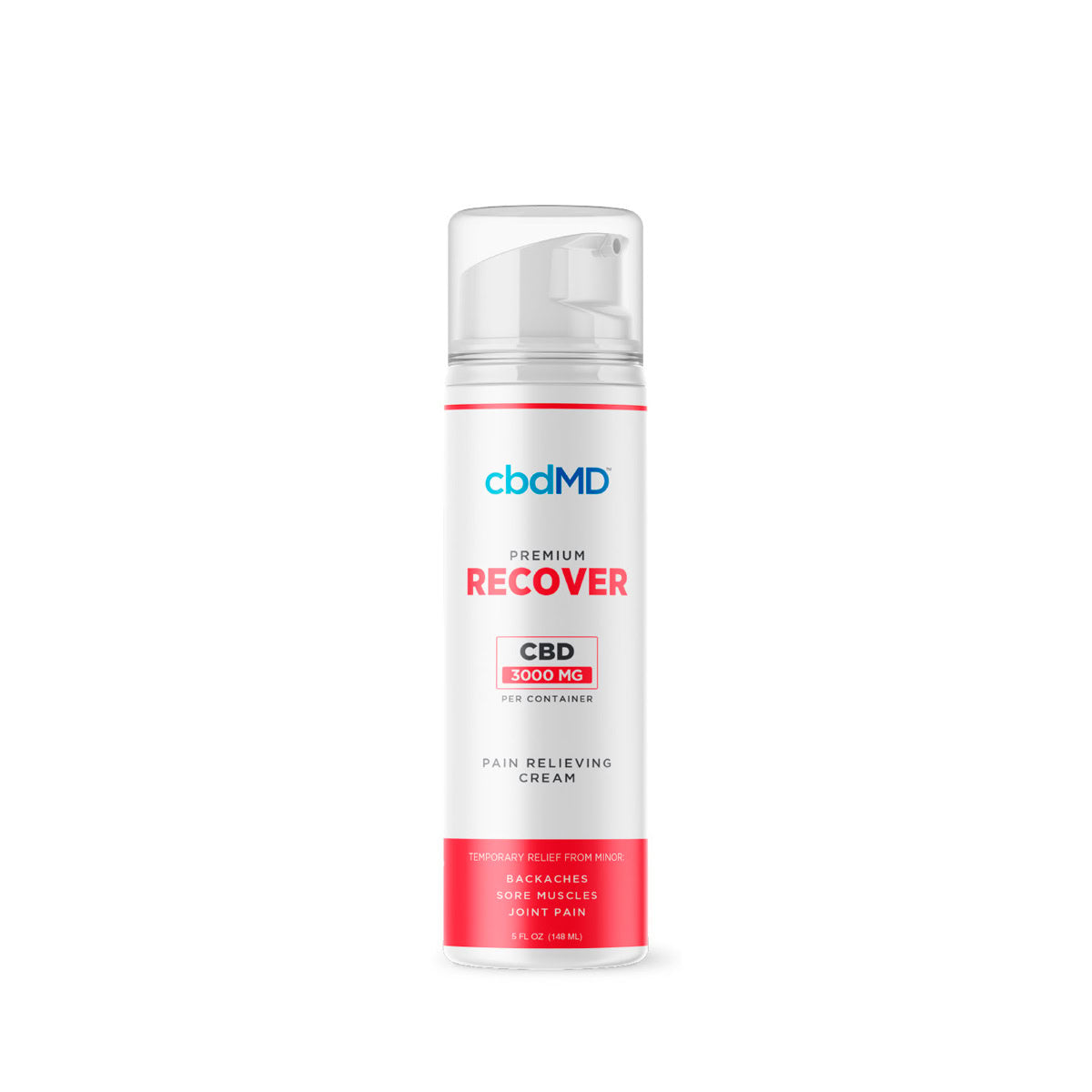 Cbdmd 3000mg Recover Pain Relieving Cream Airless Pump