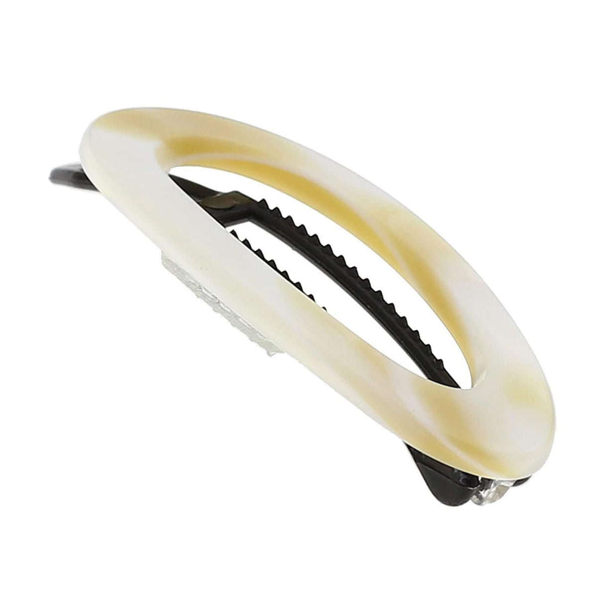Camila Paris CP1994/2 French Hair Barrette Clip For Women, Handmade, Side Beige 2"