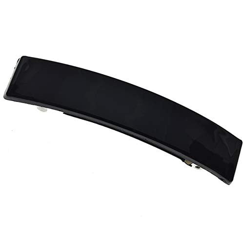 Camila Paris AD820 French Hair Barrette Clip For Girls, Black, Rubberized Black 3.6"
