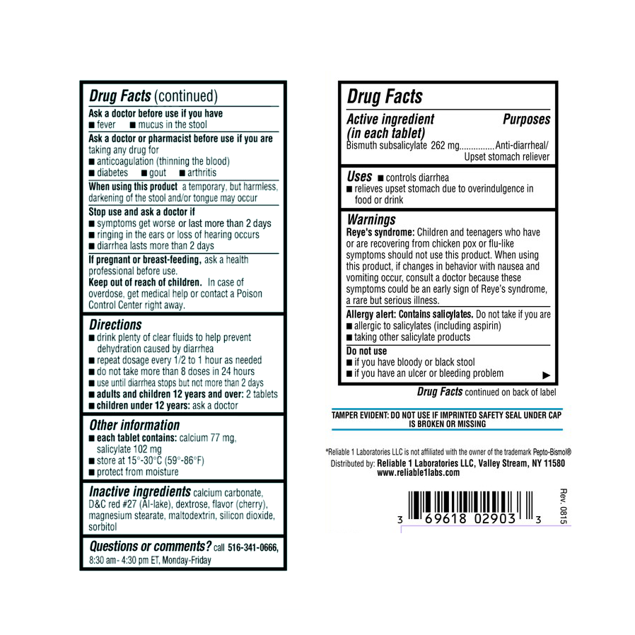 Bismuth Subsal Cw 262mg, 30