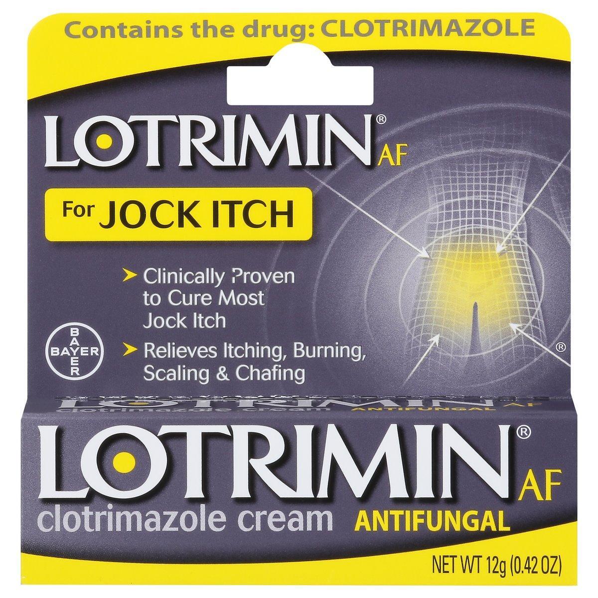 Lotrimin AF Jock Itch Antifungal Cream, 1% Clotrimazole - 0.42 oz Tube