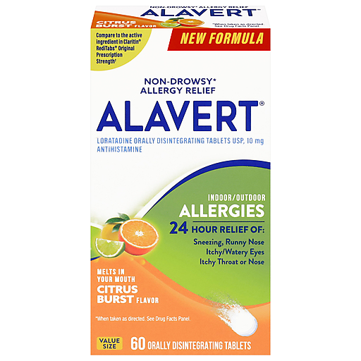 Alavert® Allergy Relief – Citrus Burst Flavor (Value Size, 10 mg)
