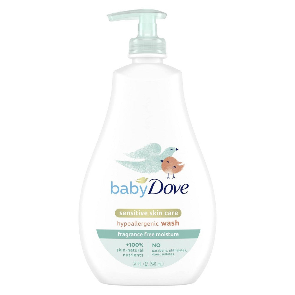 Baby Dove Sensitive Moisture Fragrance Free Tip To Toe Wash 20 oz