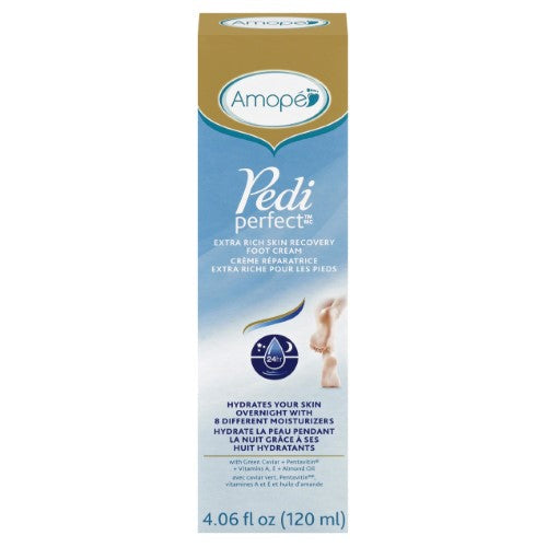 Amope Pedi Perfect Extra Rich Foot Cream, 4.06 Fl. Oz. For Skin Recovery