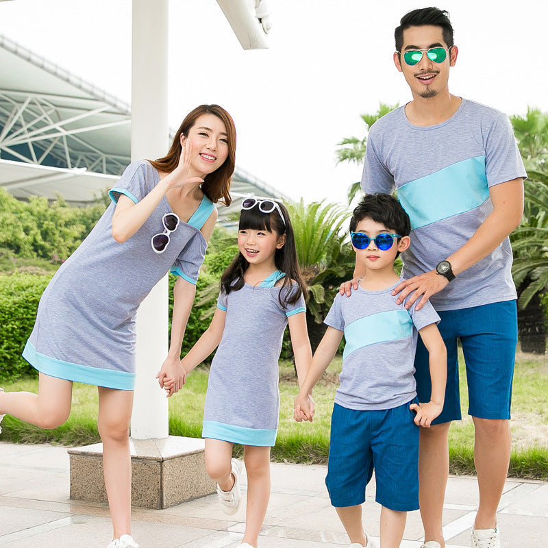 New Korean-style Family Matching Outfits For Parents And Kids