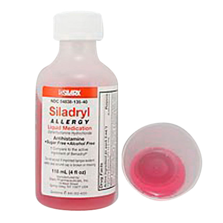 Top Selling Items Siladryl Liquid Sf Af 12.5/5Ml 118 Ml By Silarx Pharmaceutical