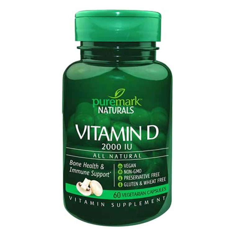 Puremark™ Naturals Vitamin D 2000 U Capsule, 60 EA