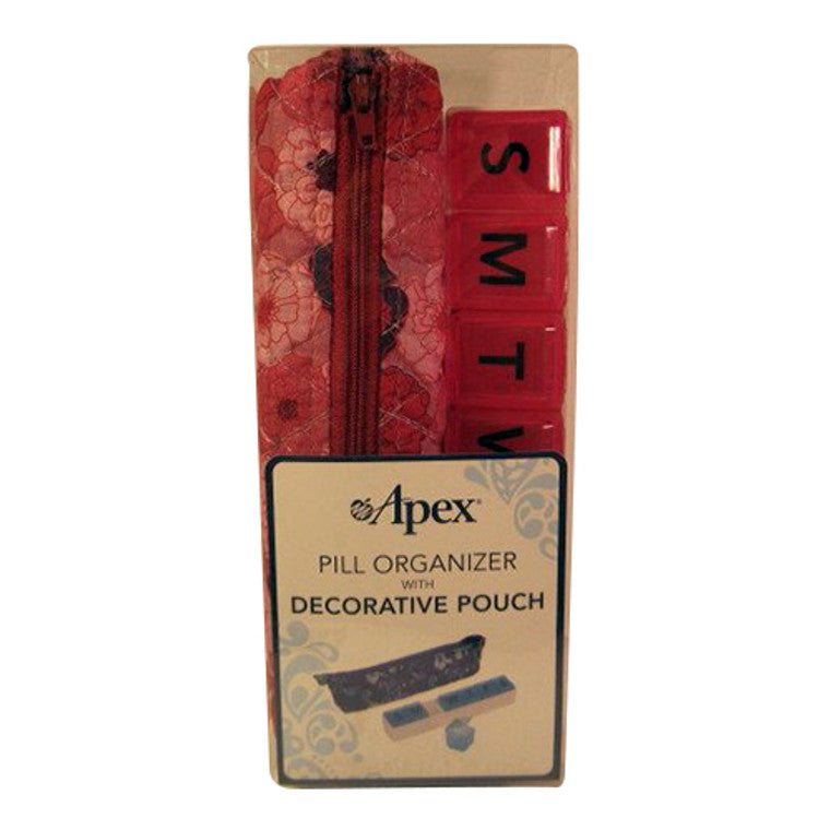 Apex Pill Organizer with Discreet Carry Pouch - 7 Day AM/PM