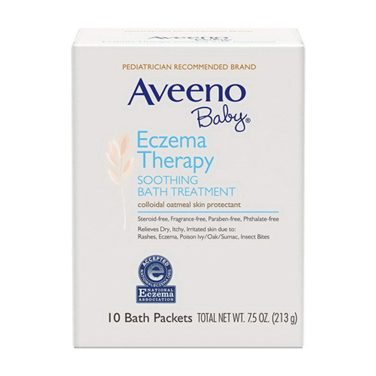 Aveeno Baby Eczema Therapy Soothing Bath Treatment With Natural Oatmeal