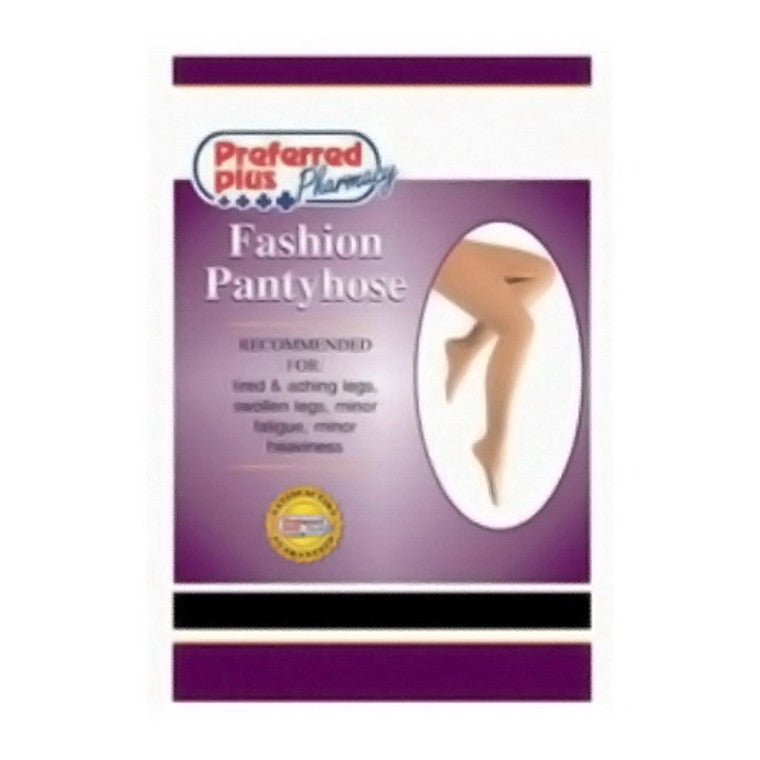 Loving Comfort Sheer Pantyhose 15-20 Closed Toe Beige Queen +1Ct