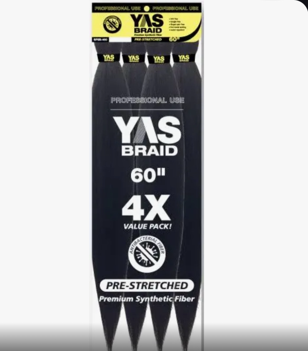 Yas Braid 4X PreStretched Braiding Hair - 60"