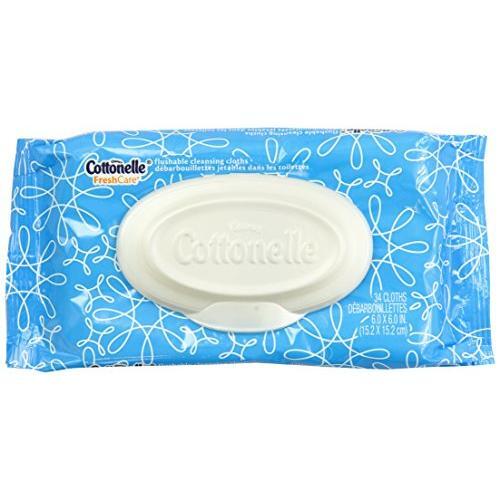 Cottonelle Fresh Care Flushable Cleansing Cloths 34 Ct Pack