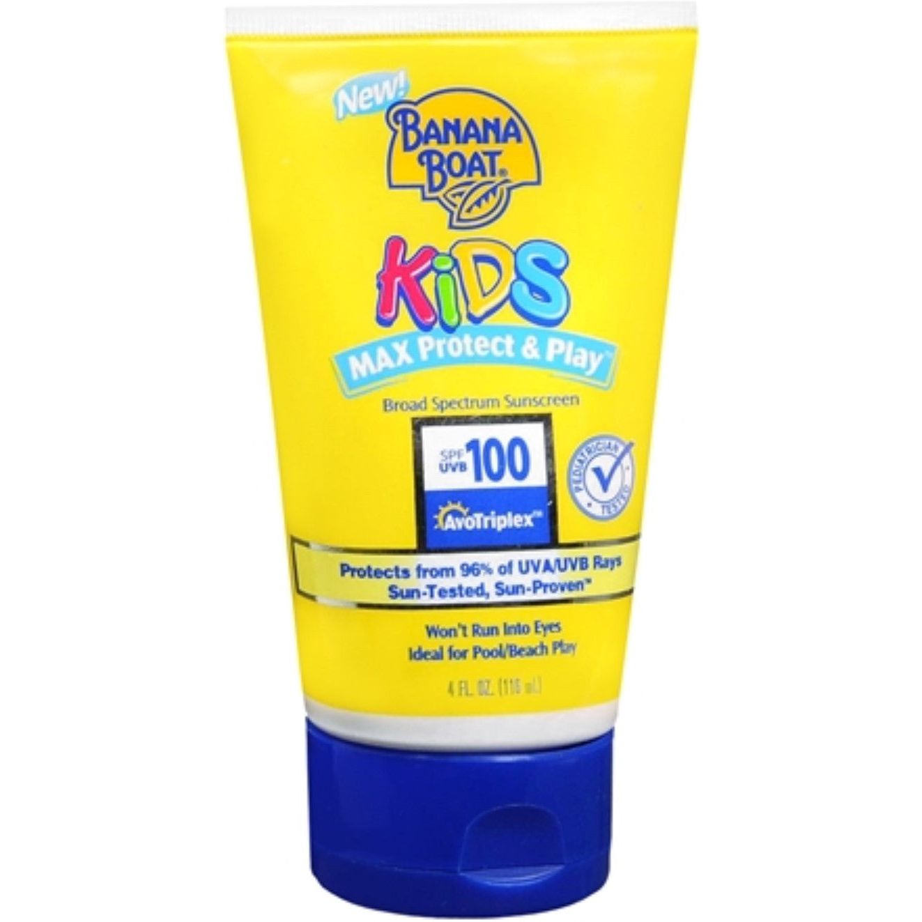 Banana Boat Kids Max Protect & Play Lotion Sunscreen Broad Spectrum SPF 100 - 4 oz
