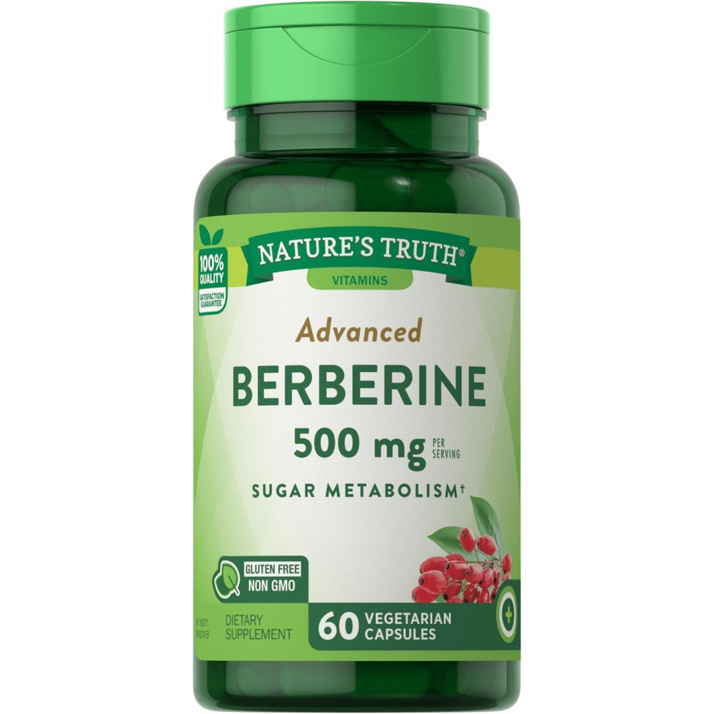 Nature's Truth® Berberine Hydrochloride 250 mg Capsule, 60 EA (500 mg per serving)