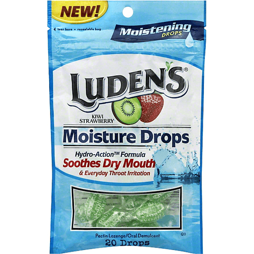 Luden's Moisture Drops Kiwi Strawberry