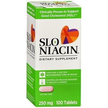 Slo-Niacin A Suplemento Dietético 250 Mg, 100ct 371279250107G793