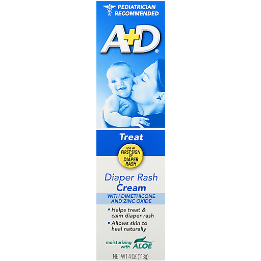 A+D Diaper Rash Cream 4 Oz. Box