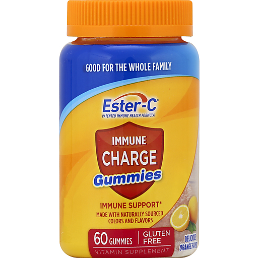 Ester-C Immune Charge, Gummies, Delicious Orange Flavor