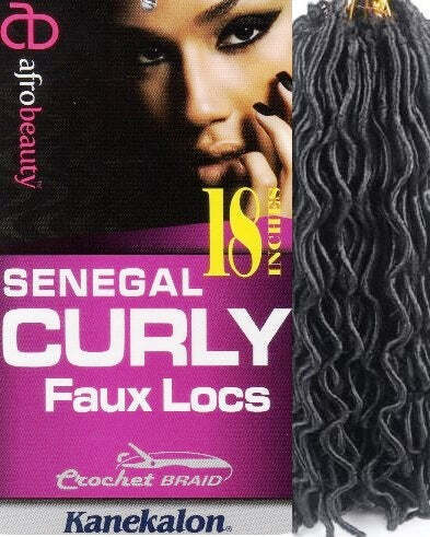 AfroBeauty Collection - Senegal Curly Faux Locs, 18 in