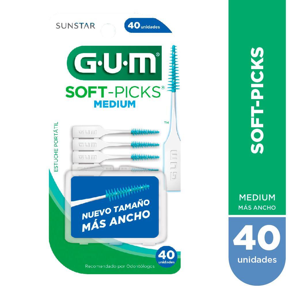 GUM Palillos Soft Picks Medium X 40u