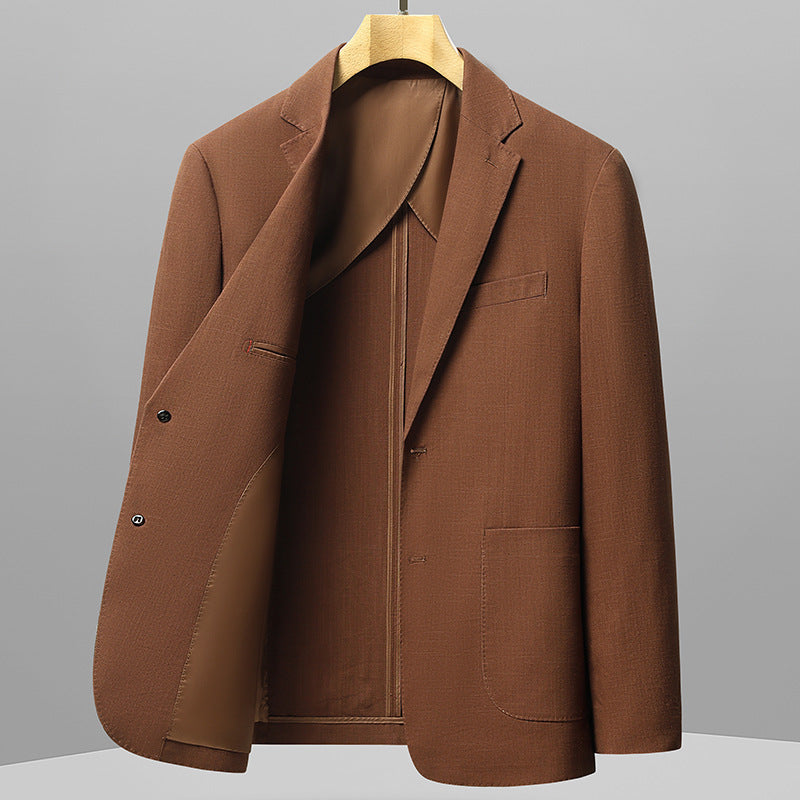 Men's Casual Suit Korean-Style Slim-Fit Single-Breasted Blazer Top
