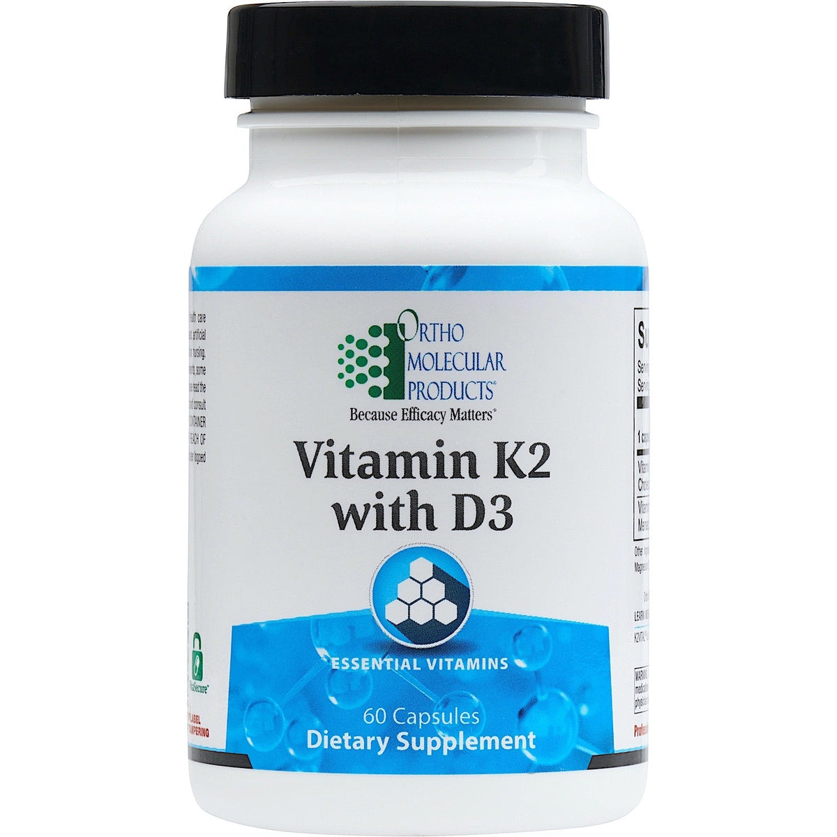 Ortho Molecular Products Vitamin K2 With D3 60 Caps