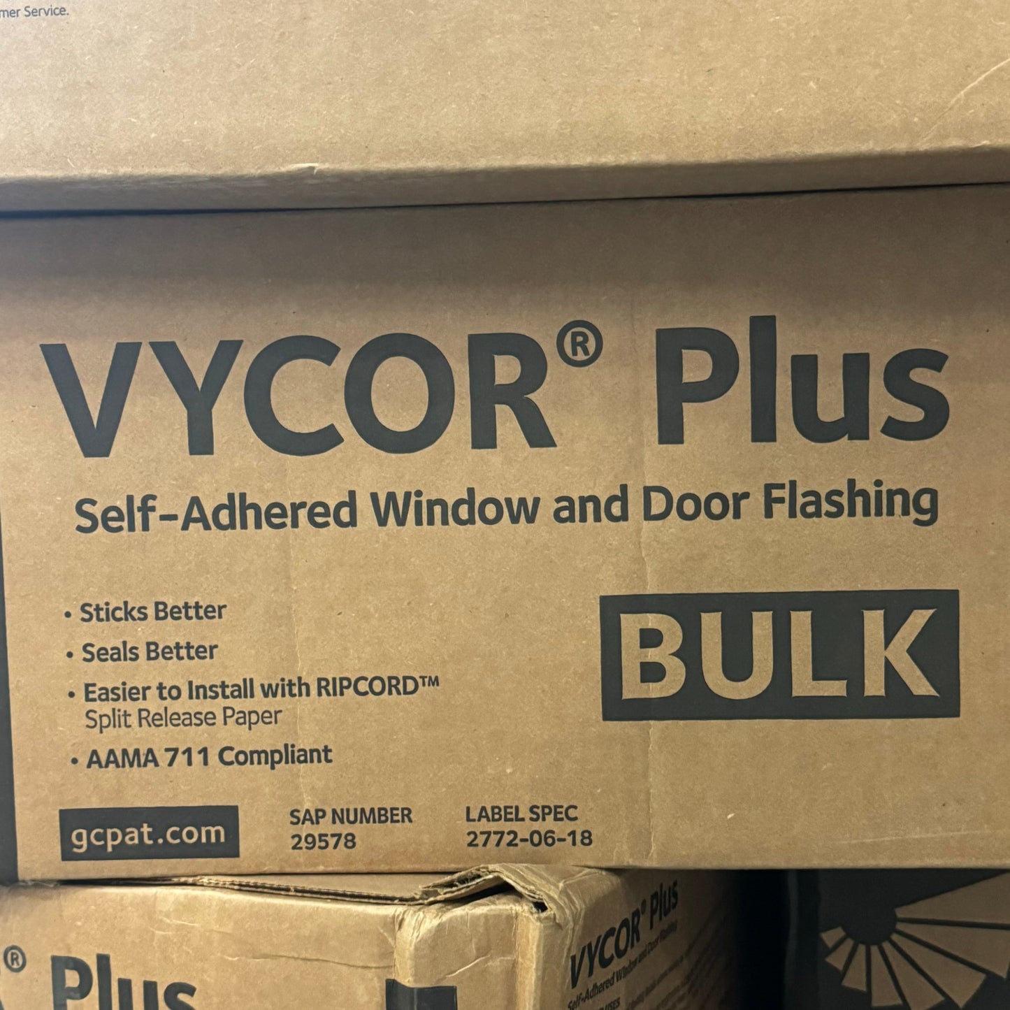 VYCOR Plus (2 Pack) Self Adhered Window And Door Flashing Sz 9” x 75'