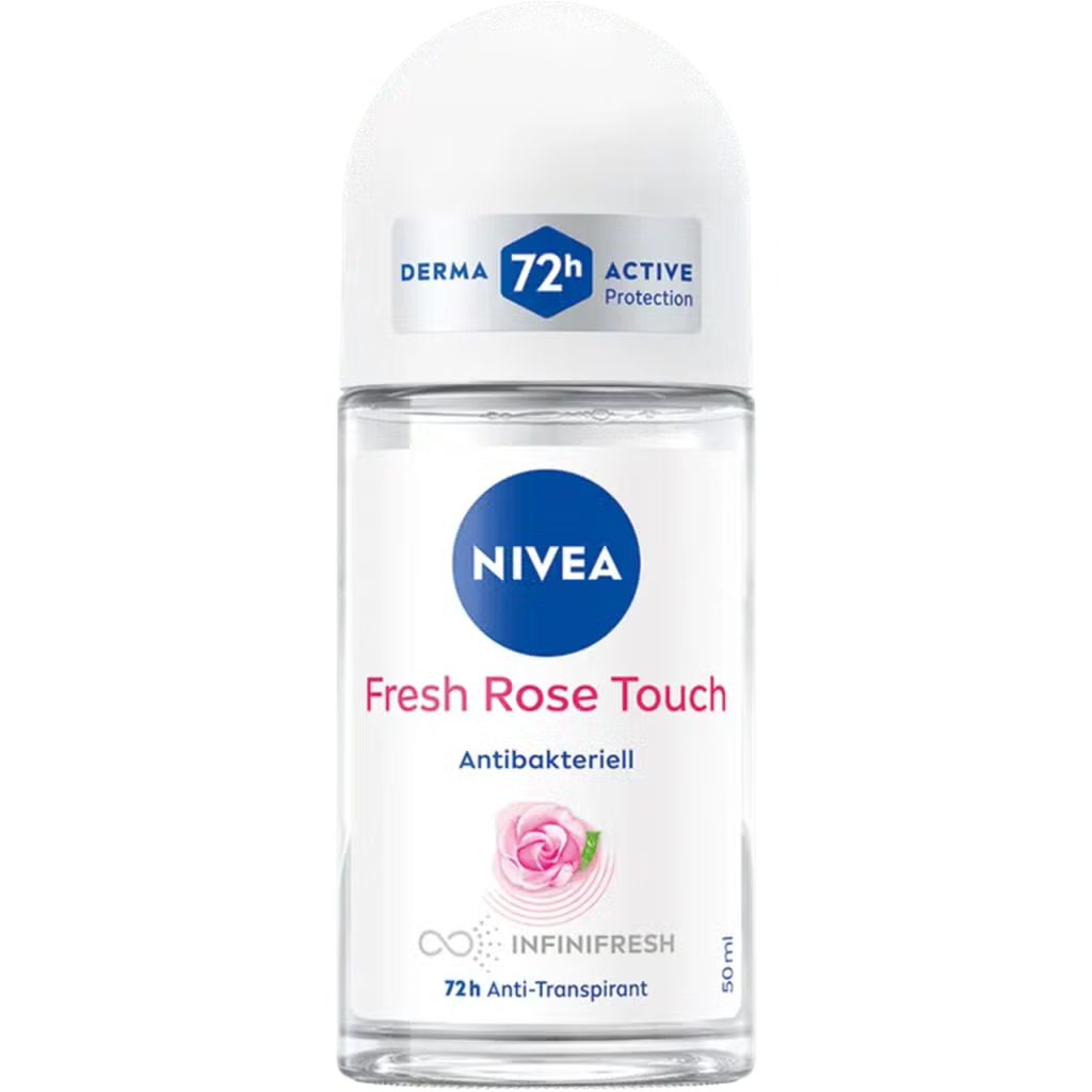 NIVEA Fresh Rose Touch 72h Anti-Perspirant Roll-On for Women 50ml