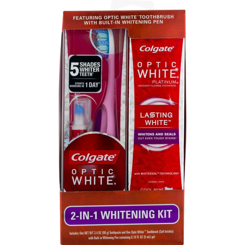 Colgate Optic White 2-in-1 Whitening Kit